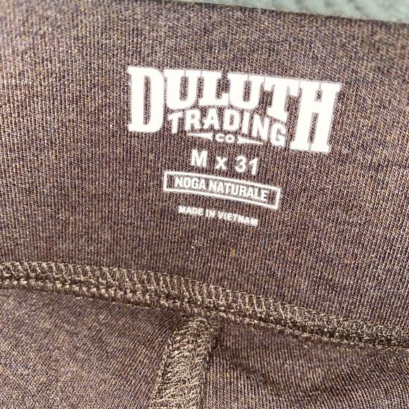 Duluth Trading NoGA Natural Relaxed Leg Pant Women Medium Brown Pull On Stretch - Picture 6 of 8